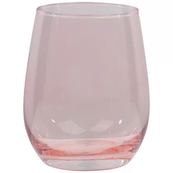 POHÁR ÜVEG RÓZSASZÍN 3DB 6.8X5X10.6CM 350ML 350GR ALPINA