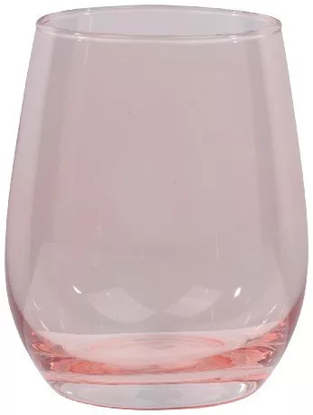 POHÁR ÜVEG RÓZSASZÍN 3DB 6.8X5X10.6CM 350ML 350GR ALPINA