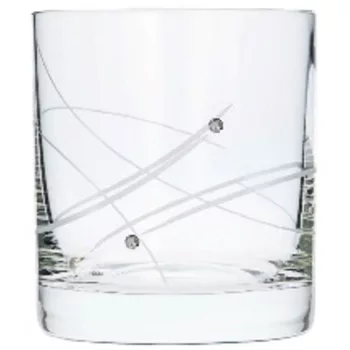 WHISKEY POHÁR 6DB-OS KRISTÁLYBERAKÁSSAL DÍSZÍTETT 300ML