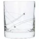 WHISKEY POHÁR 6DB-OS KRISTÁLYBERAKÁSSAL DÍSZÍTETT 300ML