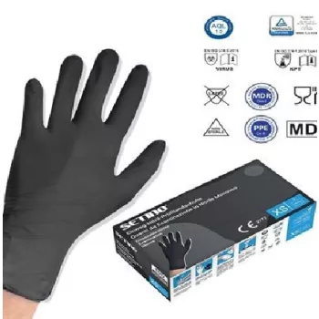   EGYSZER HASZNÁLATOS NITRIL KESZTYŰ(LATEX-ÉS PÚDERMENTES) 100DB/DB MÉRET: L 3.5G