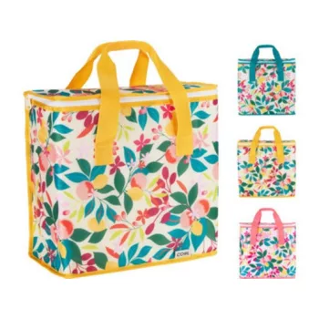 HŰTŐTÁSKA POLIÉSZTER VIRÁGOS 16L, 34X16,5X36CM 3F.