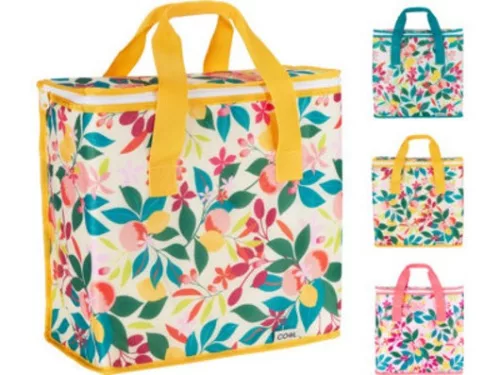 HŰTŐTÁSKA POLIÉSZTER VIRÁGOS 16L, 34X16,5X36CM 3F.