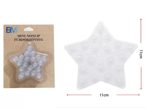 SZŐNYEG CSÚSZÁSGÁTLÓ CSILLAG FORMA MŰA. 11X11CM