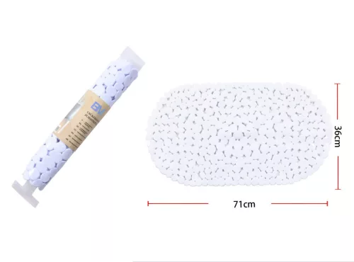 SZŐNYEG PVC CSÚSZÁSGÁTLÓS 36X71CM, FEHÉR