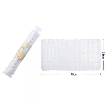 SZŐNYEG PVC CSÚSZÁSGÁTLÓS 38X78CM, FEHÉR