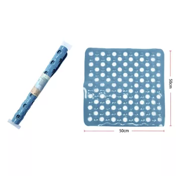 SZŐNYEG PVC FÜRDŐSZOBAI CSÚSZÁSGÁTLÓS 50X50CM KÉK