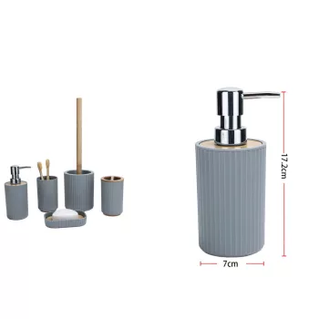 SZAPPANADAGOLÓ PP 17,2X7CM SZÜRKE