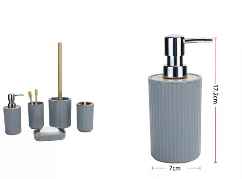 SZAPPANADAGOLÓ PP 17,2X7CM SZÜRKE