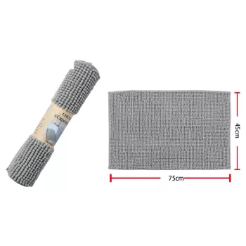 SZŐNYEG FÜRDŐSZOBAI 75X45CM SZÜRKE