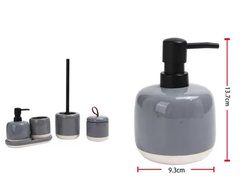 SZAPPANADAGOLÓ KER. 13,7X9,3CM SZÜRKE