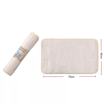 SZŐNYEG FÜRDŐSZOBAI 75X45CM BÉZS