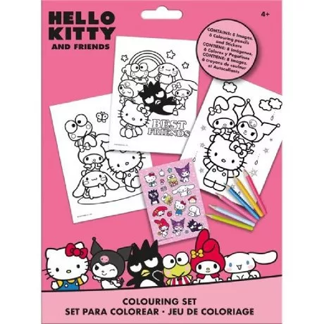 SZÍNEZŐ CSOMAG MATRICÁVAL HELLO KITTYS