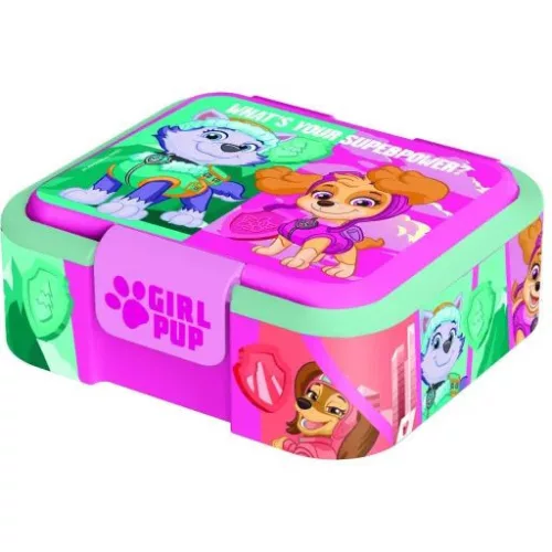 UZSONNÁS DOBOZ MŰA. TÖBB REKESZES 6X16X18CM PAW PATROL