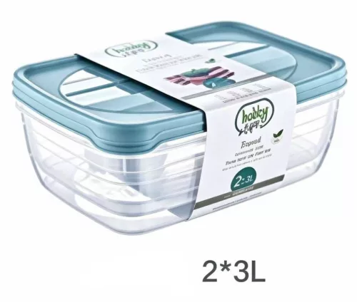 TÁROLÓ DOBOZ SZETT 2DB-OS MŰA. 3L
