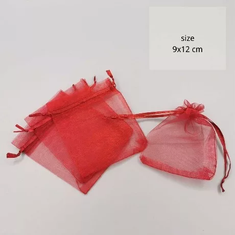 ORGANZA TASAK PIROS 100DB/CSOMAG