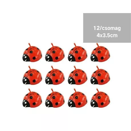 MÉCSES KATICA 4X3,5CM 12DB-OS