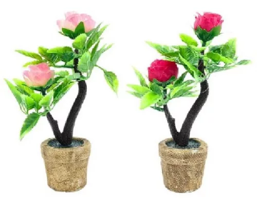 VIRÁG DEKOR KASPÓBAN 4X4X17CM 4F.