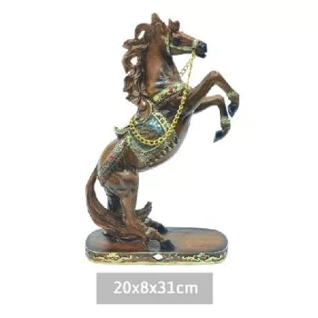 LÓ SZOBOR POLIREZIN 20X8X31CM