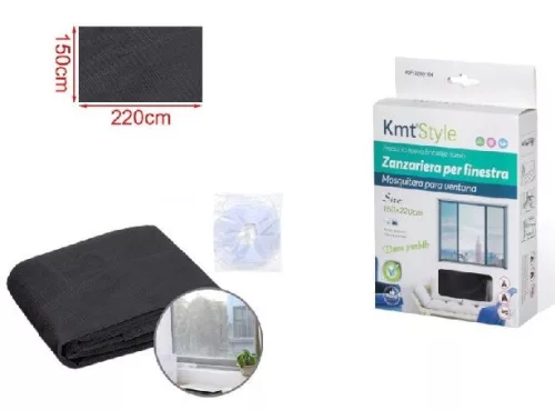 SZÚNYOGHÁLÓ FEKETE 150X220CM