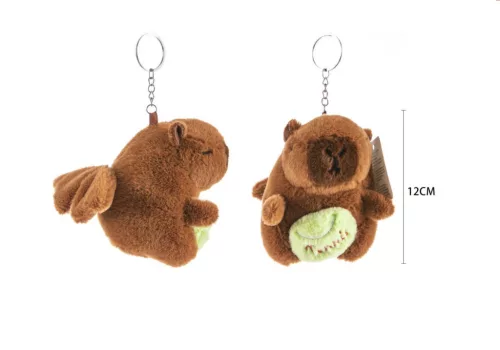 CAPYBARA PLÜSS KULCSTARTÓ 12CM
