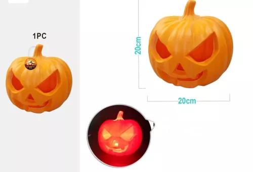 TÖKLÁMPÁS 20CM HANGGAL ÉS FÉNNYEL HALLOWEEN