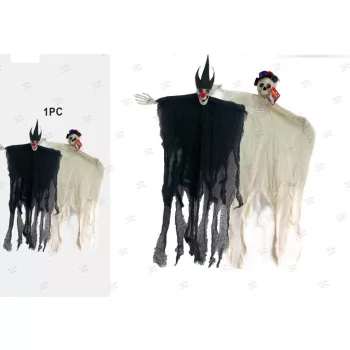   FÜGGŐ DEKOR SZELLEM FÉNNYEL ÉS HANGGAL 55X70CM HALLOWEEN 2F.