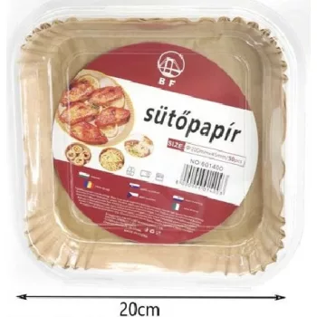SÜTŐPAPÍR AIR FRYER 20CM 50DB NÉGYZET ALAKÚ