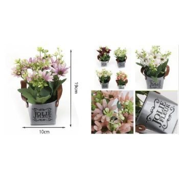 MŰVIRÁG CSEREPES 19X10CM 6F.