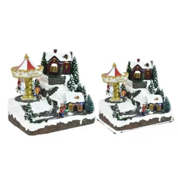 DÍSZ VÁROS KARÁCSONYI 20X20X14CM