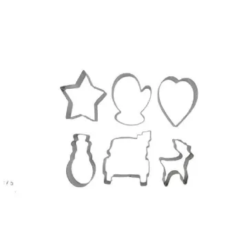 KISZÚRÓ SZETT 6DB-OS KARÁCSONYI 7,5X5,5X2,5CM