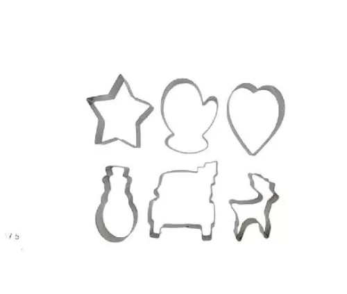 KISZÚRÓ SZETT 6DB-OS KARÁCSONYI 7,5X5,5X2,5CM