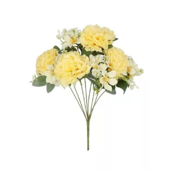 MŰVIRÁG SZEGFŰ CSOKOR 45CM SÁRGA