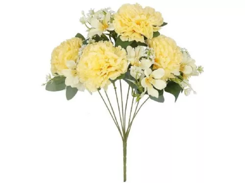 MŰVIRÁG SZEGFŰ CSOKOR 45CM SÁRGA