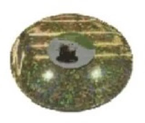 TORTAALÁTÉT 35CM  KEREK ARANY EZÜST HOLOGRAFIKUS
