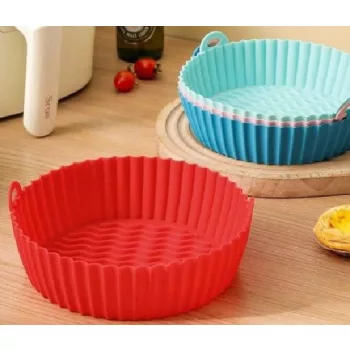 SÜTŐFORMA SZILIKON 20CM AIR FRYER, TÖBB FÉLE SZÍNBEN