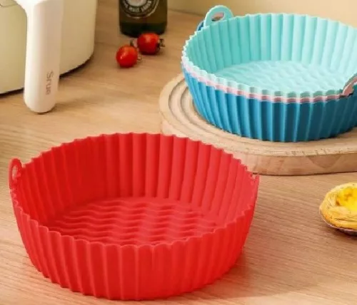 SÜTŐFORMA SZILIKON 20CM AIR FRYER, TÖBB FÉLE SZÍNBEN