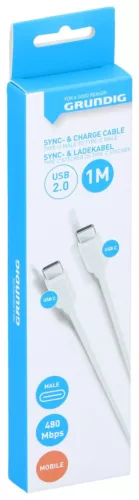KÁBEL USB-C-USB-C 2,0 1M  28,4GR CPR CB USB TYPE-C MALE USB TYPE-C MALE 480MBP