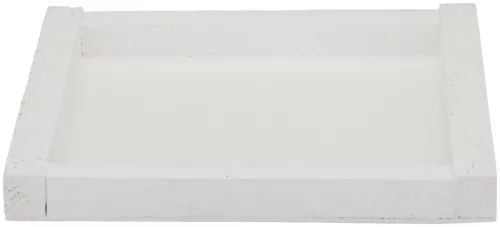 TÁLCA FESTETT FA  2FÉLE 25X2,5X25CM 285GR WD BC