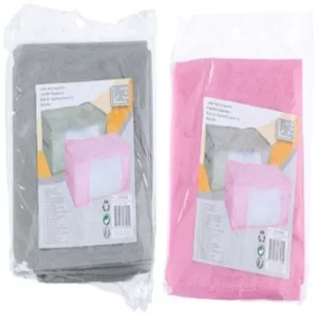   TÁROLÓ DOBOZ 59X42X28CM ÁGY ALÁ TOLHATÓ 2SZÍN PINK/SZÜRKE