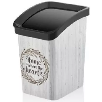 SZEMETES BILLENŐS FEDŐVEL 6L "HOME"