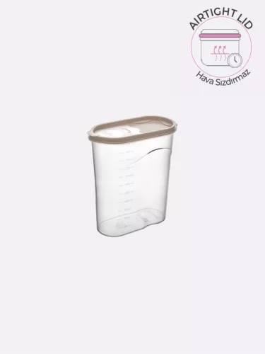 TÁROLÓ DOBOZ MŰA. TETŐVEL 1,6L 4 SZÍN, "ROYAL" 13*20*9,8CM