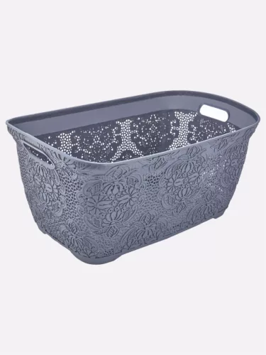 SZENNYESTARTÓ KOSÁR MŰA. 30L, 5 SZÍN "LACE" 23*35,5*51,5CM