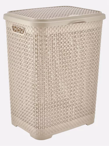 SZENNYESTARTÓ KOSÁR FEDELES MŰA. 55L VEGYES SZÍN"PEARL" 54,3*34,5*41CM