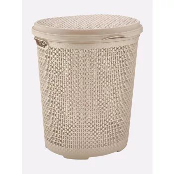   SZENNYESTARTÓ KOSÁR FEDELES MŰA. 45L 4 SZÍN "PEARL" 52*44,2*37CM