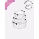 ÉTELTÁROLÓ DOBOZ SZETT 3DB-OS MŰA. KEREK( 250ML, 550ML, 1L )