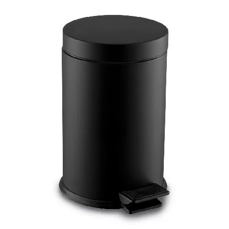 SZEMETES KUKA PEDÁLOS FEKETE RM 12L D:220MM H:360MM