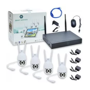   Smart NVR Kit – 4 csatornás, digitális kamerarendszer, 4 HD kamerával