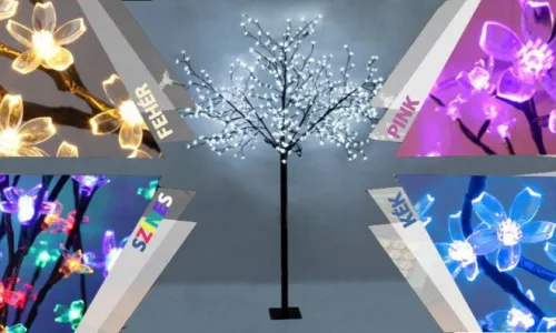 1+1 Sakura LED Fa 120 cm – Dekorációs Világító Fa Választható Színekben