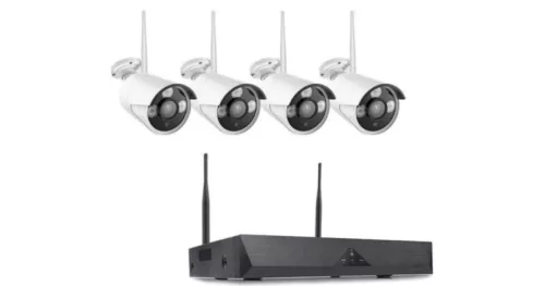 Wifi 4 kamerás 4K biztonsági rendszer, vezeték nélküli HD, 2 MP